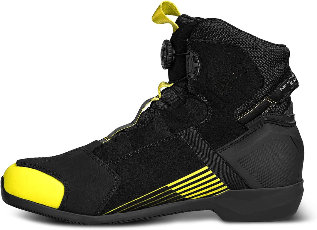 SHIMA EDGE Vented, Motorradschuhe für Männer - Verstärkte Strassenreitschuhe mit ATOP-Verschlusssyst