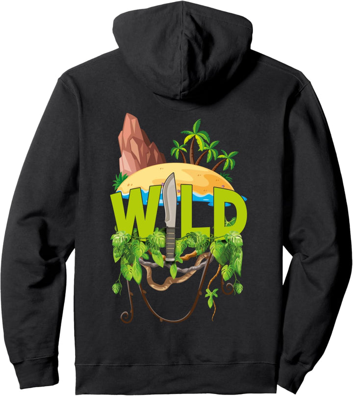 Wild Bushcraft Survival Insel Panama Kukri San José Pullover Hoodie