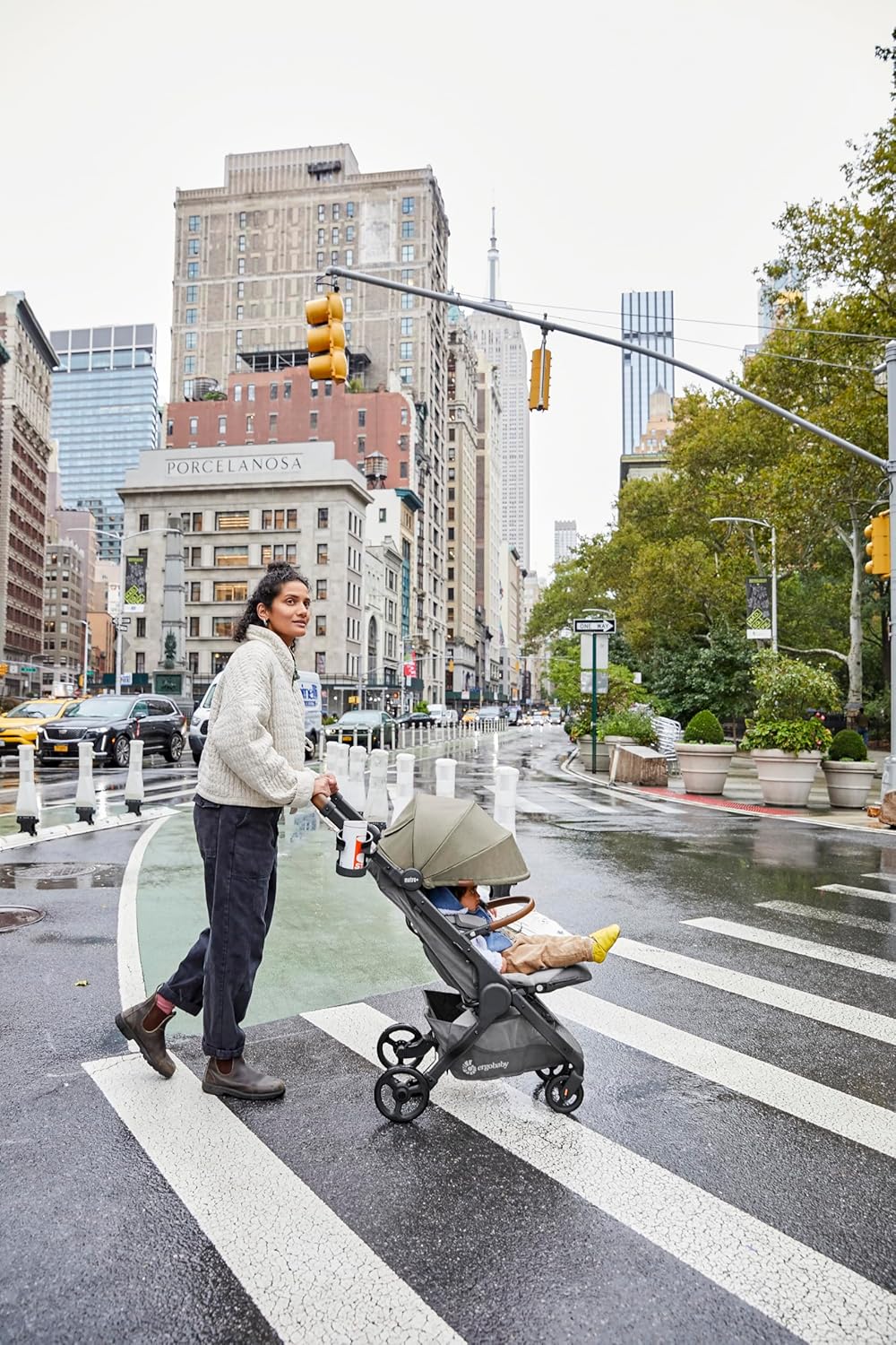 Ergobaby Metro+ Deluxe Kinderwagen Buggy mit Liegefunktion, Premium Kinder-Buggy ab Geburt bis 22kg,