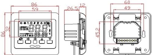 SM-PC®, Raumthermostat Thermostat programmierbar Digital #741