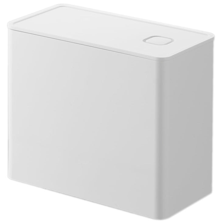 Yamazaki 6907 TOWER Luftdichter Kaffeebehälter, weiss, Polypropylen/Silikon, minimalistisch, 18.4 x