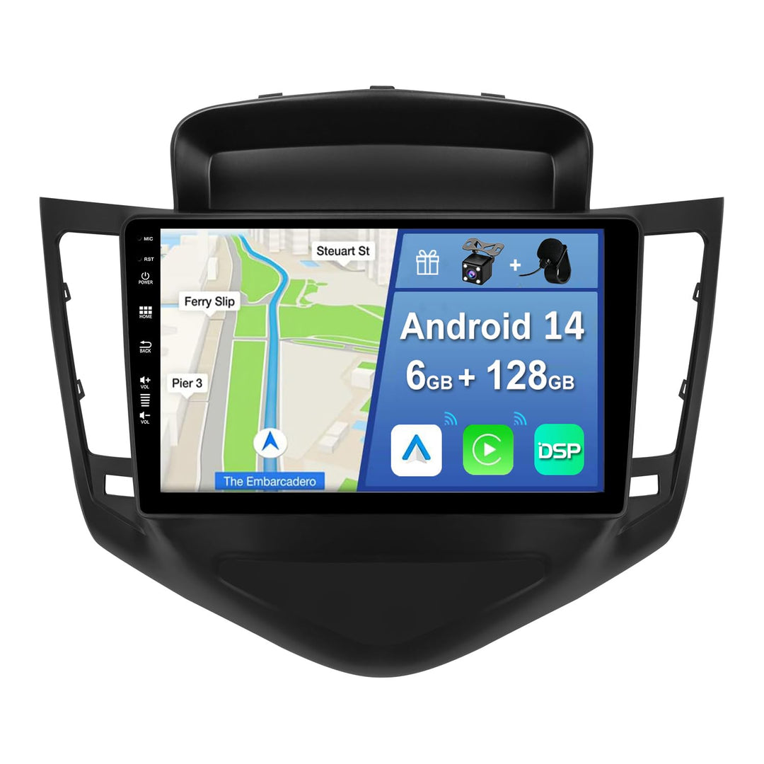 [6GB+128GB] Android 14 Autoradio für Chevrolet Cruze(2008-2014)-[Integriertes CarPlay/Android Auto/D