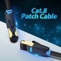 Vention Cat8 SSTP Patch-Ethernet-Kabel, 10 Meter Länge, Schwarz