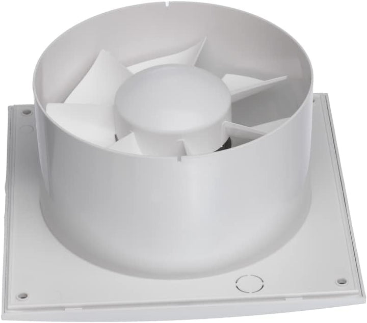 EUROPLAST Ø 150mm Wandventilator Lüfter Abluft Ventilator Küche WC Bad mit Timer/Nachlauf - Badlüfte