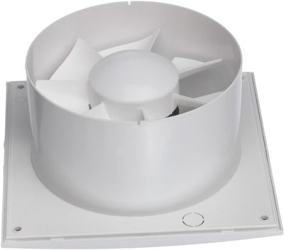 EUROPLAST Ø 125mm Wandventilator Lüfter Abluft Ventilator Küche WC Bad - mit Timer/Nachlauf - Kunsts