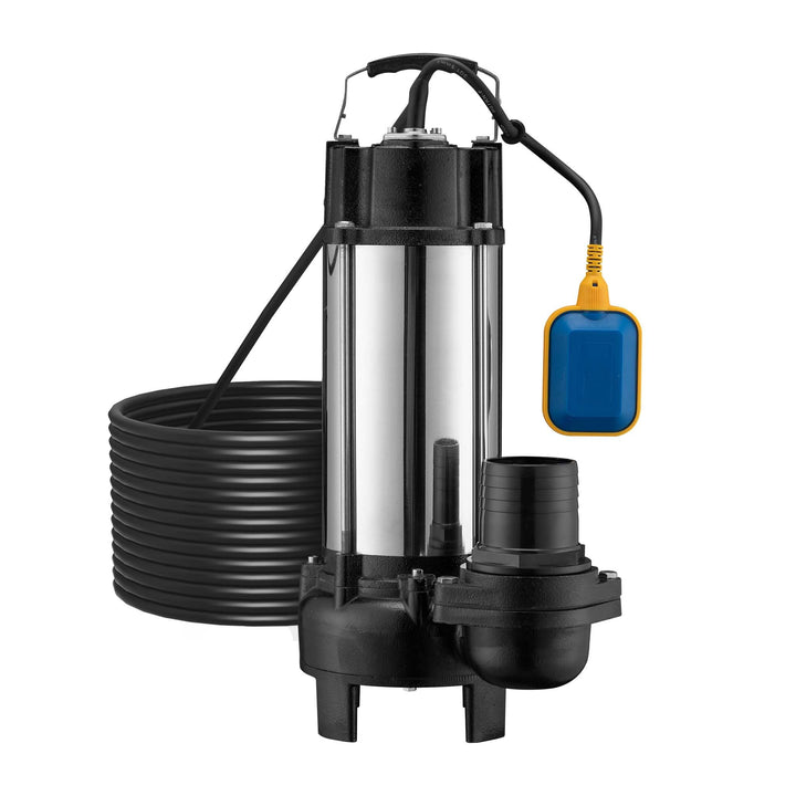 Schmutzwasserpumpe Schwimmerschalter Häcksler 31200 L/h 2200 W Förderhöhe bis 10 m