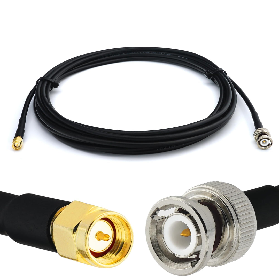RANGEFUL 8m BNC Stecker auf SMA Stecker RG58 Koaxialkabel — BNC SMA Verlängerungskabel 8 Meter Jumpe