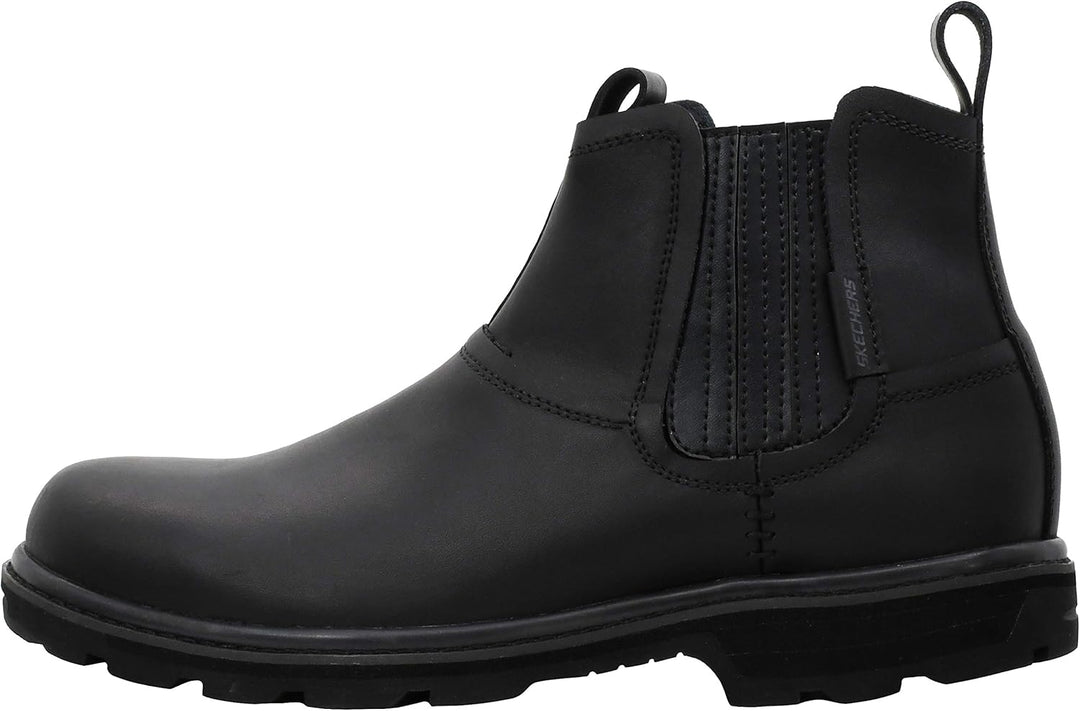 Skechers Blaine Orsen Herren Kurzschaft Stiefel 42.5 EU Schwarz, 42.5 EU Schwarz