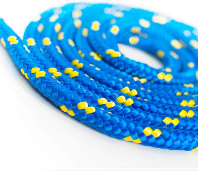 100m POLYPROPYLENSEIL 6mm BLAU Polypropylen Seil Traglast bis 420 kg Tauwerk PP Flechtleine Textilse