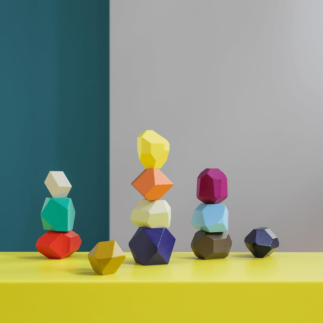 Remember Stapelspiel 'Torrino' für Kinder - Holzspielzeug Bunte Stapelsteine, Lernspiel für Koordina