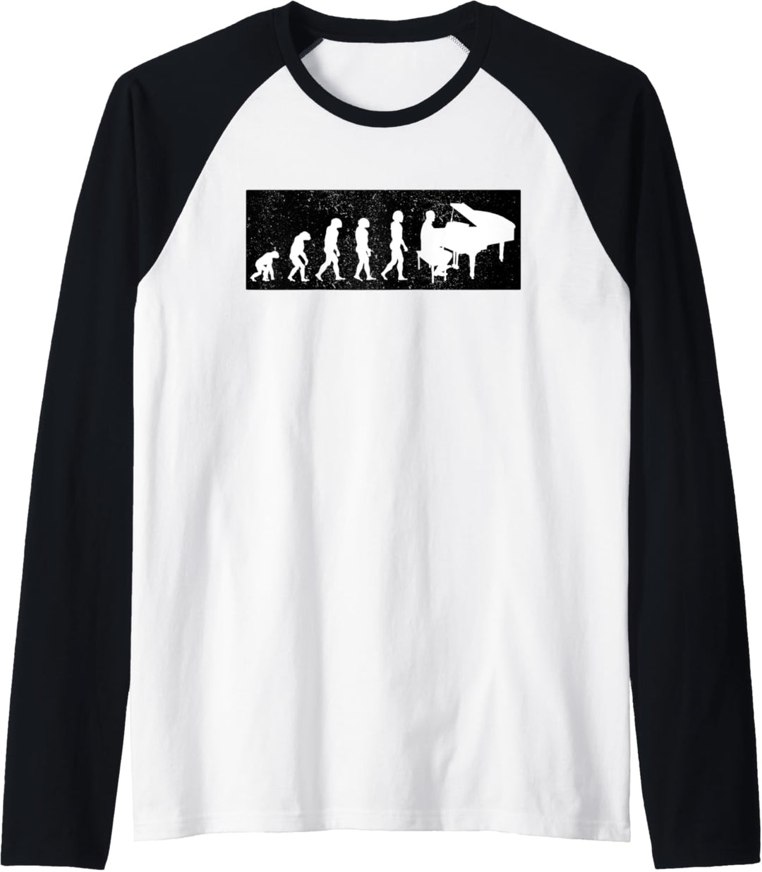 Evolution Klaviermusiker Musik Raglan