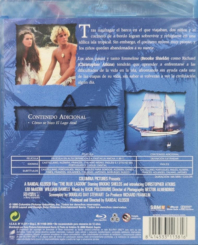 Die blaue Lagune (1980) Blu Ray mit deutschem Ton, Blu-ray