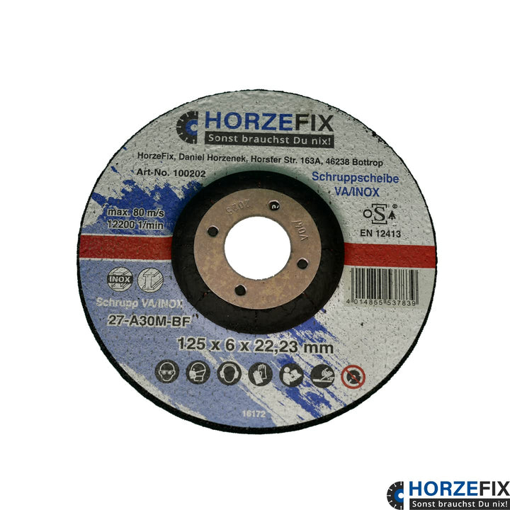 Schruppscheibe-Schleifscheiben VA/INOX 125 x 6,0 mm x 22,23 10 Stück Metall