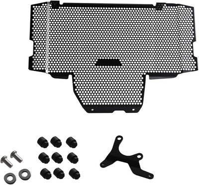 YIEBA Motorradzubehör Kühlergrill aus Aluminium Schutzgitter für V-Strom 1050 2020 2021 2022 Schwarz
