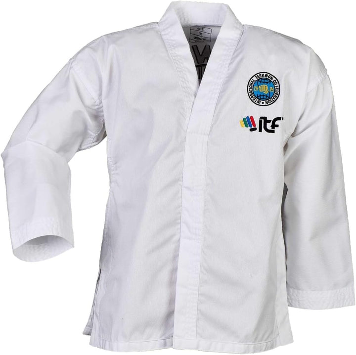adidas Taekwondoanzug Quest ITF | Dobok mit neuem ITF Logo | für Kinder und Erwachsene | Leicht und