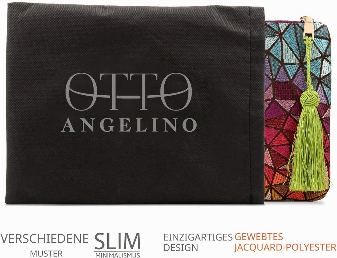 Otto Angelino Designer Frauen Bohemian Mode Clutch Geldbörse Mehrere Fächer Geld Karten Smartphone U