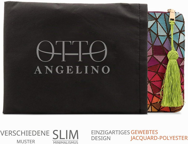 Otto Angelino Designer Frauen Bohemian Mode Clutch Geldbörse Mehrere Fächer Geld Karten Smartphone U