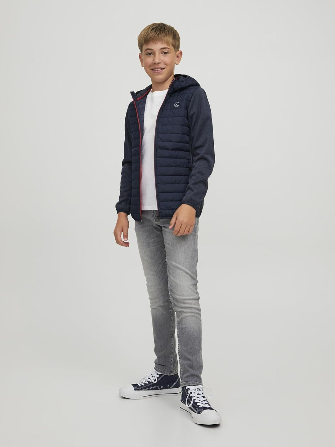 JACK & JONES Jungen Jjemulti Quilted Jacket Noos Jnr gesteppt 164 Navy Blazer/Detail:set-in Sleeves,