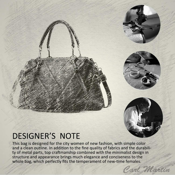NICOLE & DORIS Handtaschen für Damen Modern Henkeltasche Schultertasche Weiche PU Leder Umhängetasch