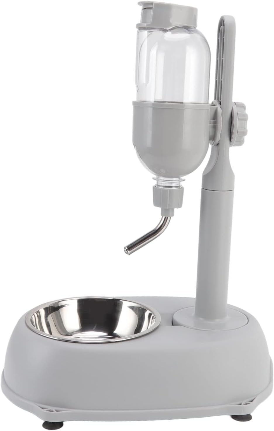 Cocoarm Stehender Wasserfutterspender für Haustiere, Automatisch, 500 ml, Abnehmbarer Futternapf, Hö