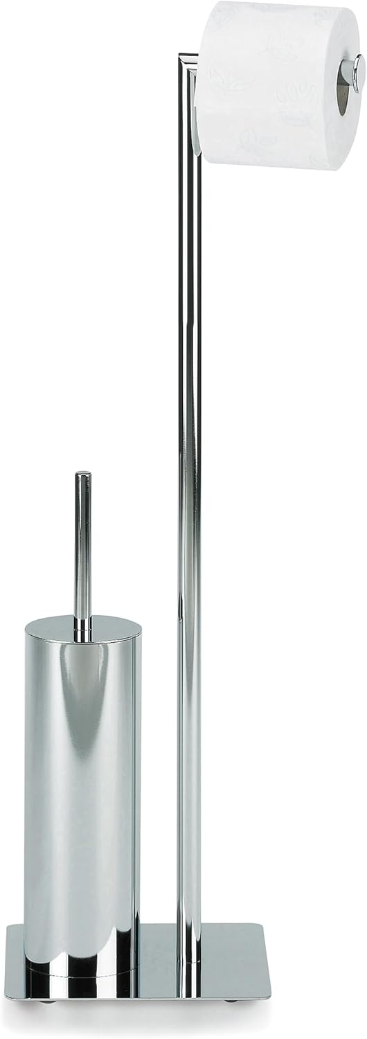 Kela 22490 Toilettengarnitur, WC-Bürstenbehälter und Papierhalterung, Style, Verchromtes Metall, 71c
