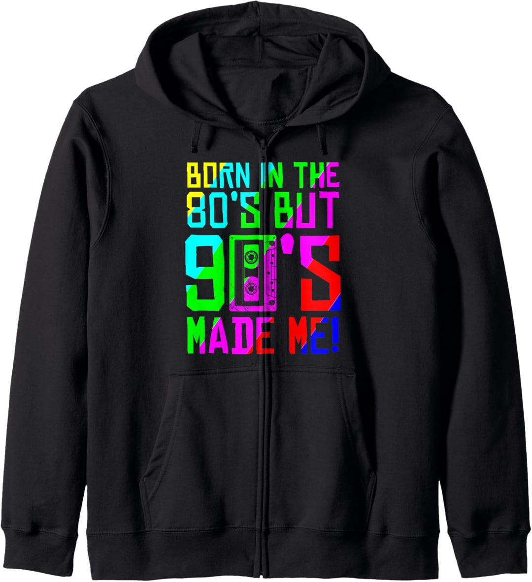 80er Jahre 90er Party Outfit Kostüm Kleidung Klamotten Hits Kapuzenjacke