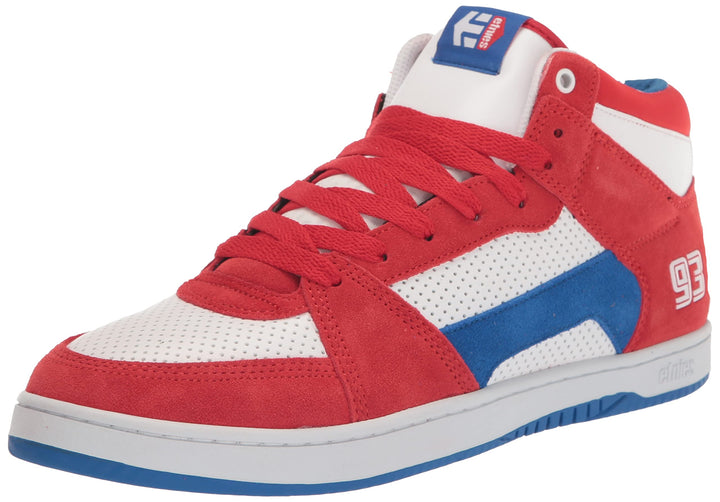 Etnies Herren Mc Rap Hi Top Skateschuh Skate-Schuh 45 EU Rot Weiss Blau, 45 EU Rot Weiss Blau