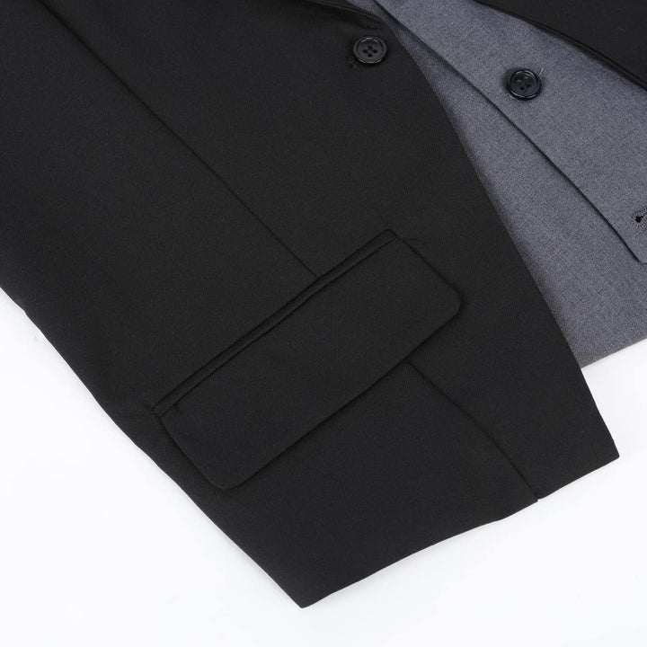 Allthemen Herren Anzugweste mit Schichten V-Ausschnitt Western Weste Slim Fit Layered Herrenweste Bu