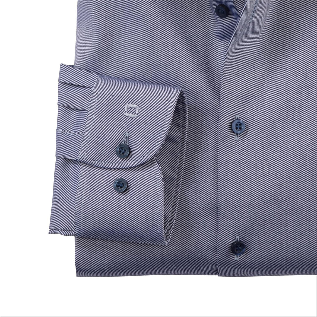 OLYMP Herren Oberhemd Langarm Level.Five.Body.fit,Twill,Body fit,Modern Kent 38 Nürnbergerblau 17, 3