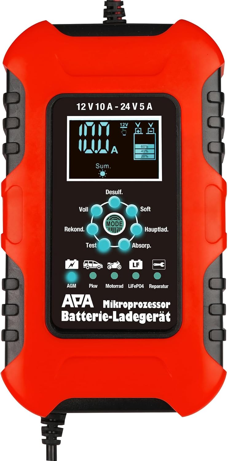 APA 16649 Batterieladegerät 12/24V 10A