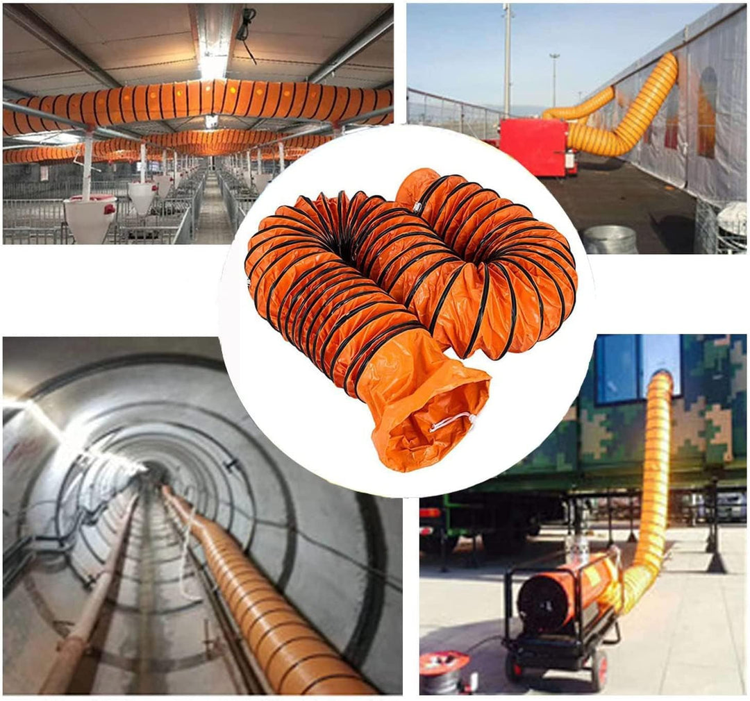 bimiti PVC Warmluftschlauch Lufttransportschlauch Flexible Lüftungsschlauch 300mm Durchmesser 5m Län