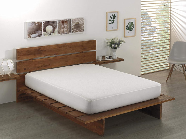 Todocama Frottee-Schutz, Weiss, Bett 150 x 190/200 cm Cama 150 x 190/200 cm, Cama 150 x 190/200 cm