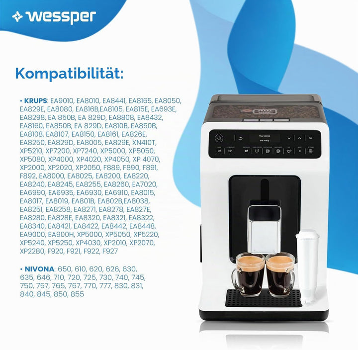 Wasserfilter kompatibel mit Krups F088 F 088, passt viele Modelle von Krups, Siemens, Bosch, AEG, Te