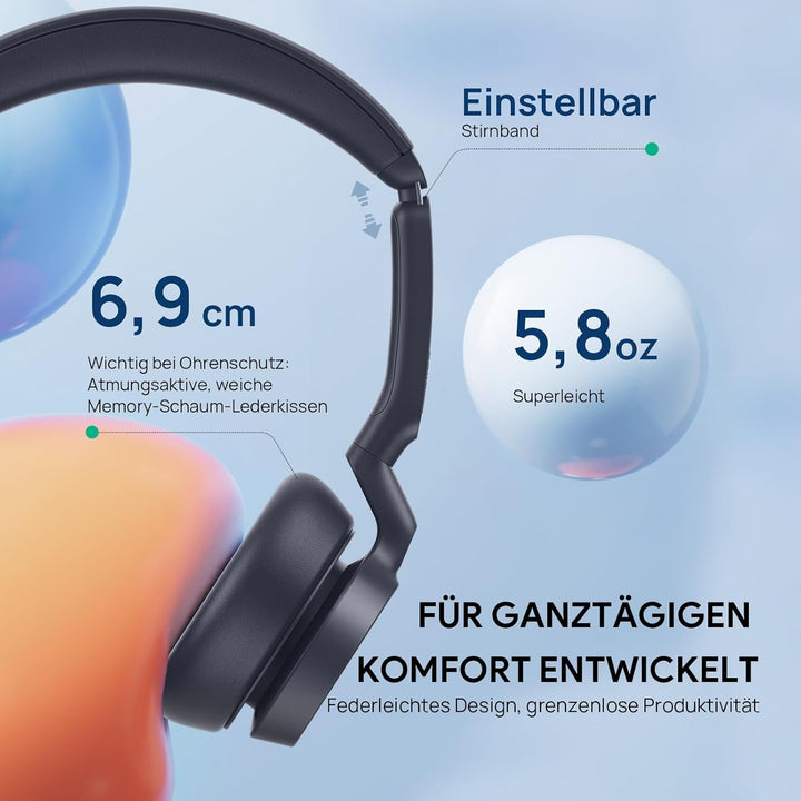 Yealink UH46 USB Headset mit Mikrofon Mono Schnurgebundenes Headset USB-C/A | PC Kopfhörer mit Anruf