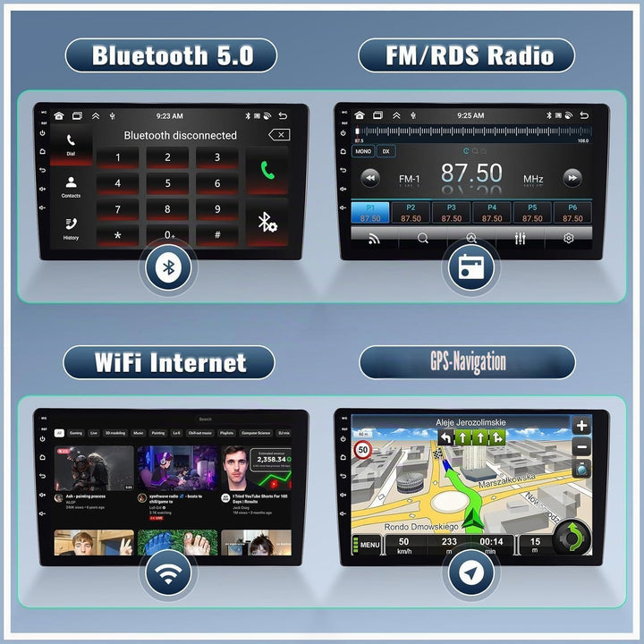 SIXWIN 8 Core 4+64G Android 15 Autoradio für BMW X1 E84(2009-2015) mit Carplay Android Auto,1280 * 7
