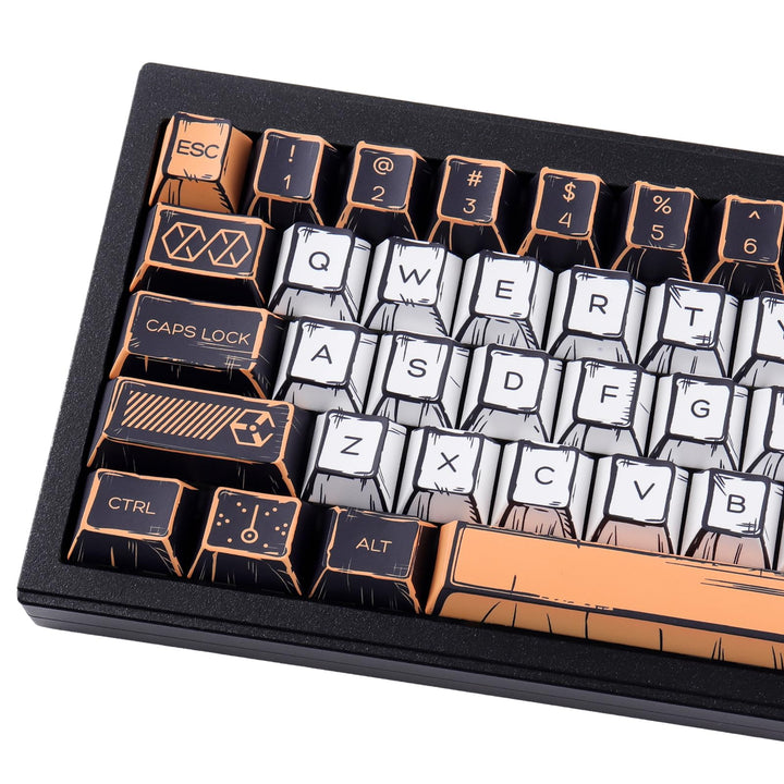 Sunzit PBT Keycaps, 150 Tasten Manga Style Theme Custom Tastenkappen Cherry Profile Dye Sub Keycap S