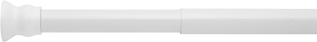 RIDDER 55101-350 Duschvorhangstange Ø 25 mm ausziehbar von 70-115 cm, Aluminium, weiss Weiss Ø 25 mm