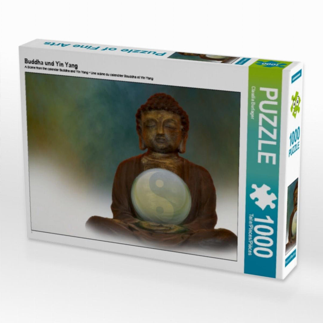 CALVENDO Puzzle Buddha und Yin Yang 1000 Teile Lege-Grösse 64 x 48 cm Foto-Puzzle Bild von Digital-A