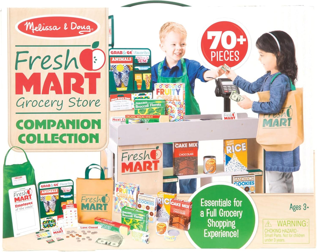 Melissa & Doug 5183 Fresh Mart Grocery Store Play Food & Role Play Companion Set (70+ Pieces) Role P