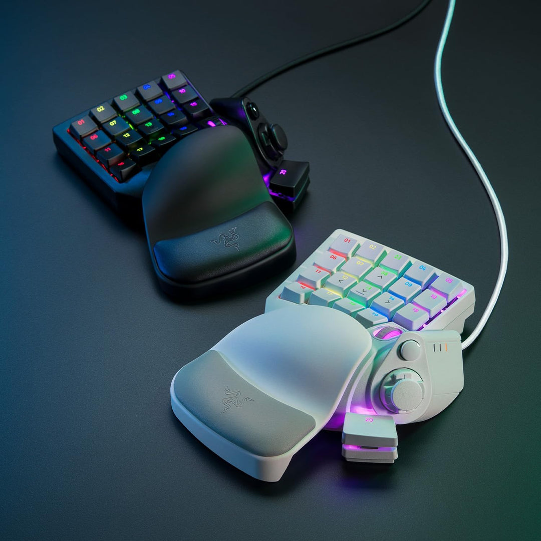 Razer Tartarus Pro Mercury - Gaming Keypad (Gamepad mit analog-optischen Tasten, 32 programmierbare