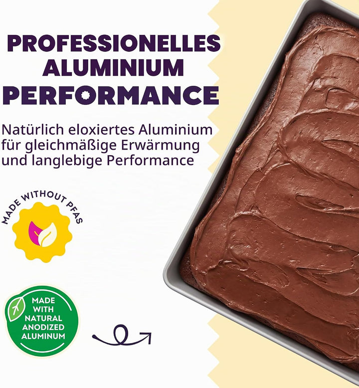Wilton Performance Aluminium-Pfannen, 22,9 x 33 cm, Viertelblech, Kuchen-Backform 9 by 13 by 2-Inch,