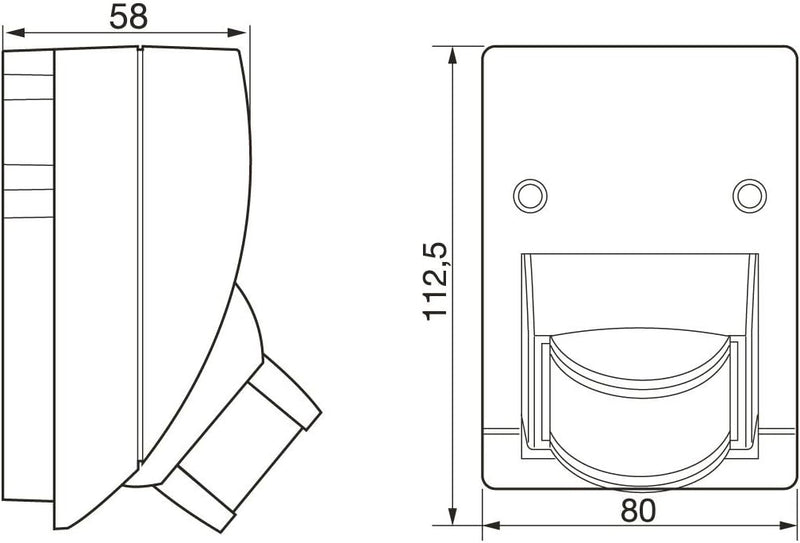 Steinel Infrarot-Bewegungsmelder IS 2160 weiss, 160° Sensor schwenkbar, max. 12 m, Dämmerungssensor,