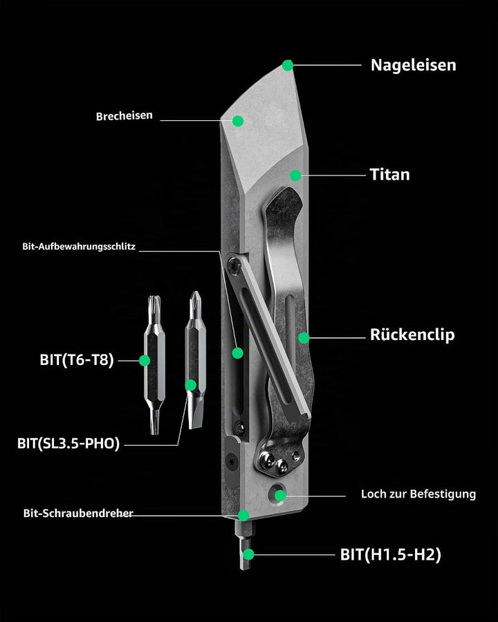 MecArmy RL4 Titan-Hebeleisen für den täglichen Gebrauch, tragbar