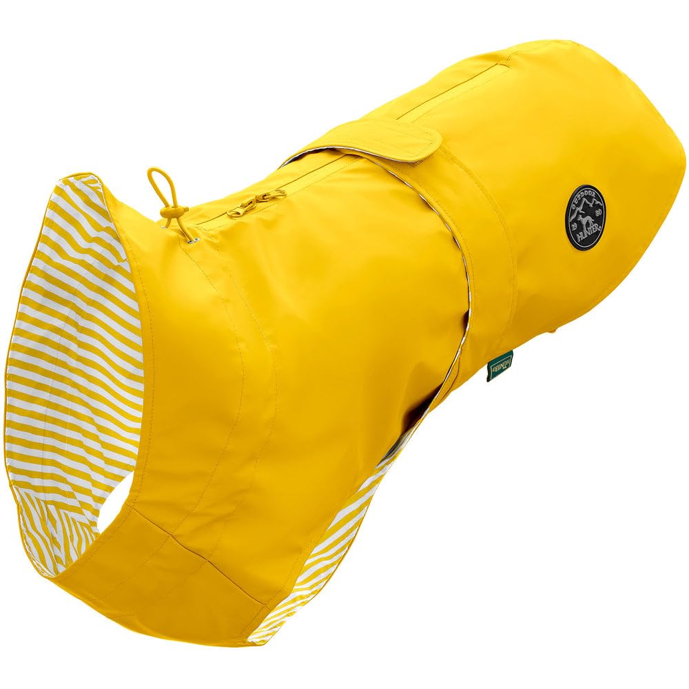 HUNTER Hunde-Regenmantel Milford, Farbe: gelb, ergonomische Passform für optimalen Schutz, individue