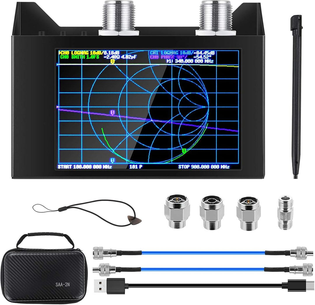 AURSINC NanoVNA Vektor-Analyzer 10 kHz-1,5 GHz HW V3.5 HF VHF UHF Antennenanalyse, S-Parametermessun