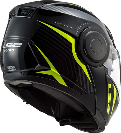 LS2 Motorradhelm FF902 SCOPE SKID BLACK H-V YELLOW, Schwarz/Gelb, XS XS Schwarz/Gelb, XS Schwarz/Gel