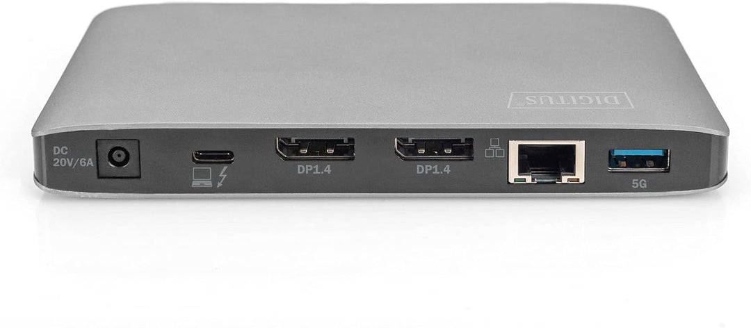 DIGITUS Thunderbolt™ 3 Dockingstation 8K, USB Type-C™, USB 3.0, 7-Port, Travel 2X Video, 3X USB 3.0,