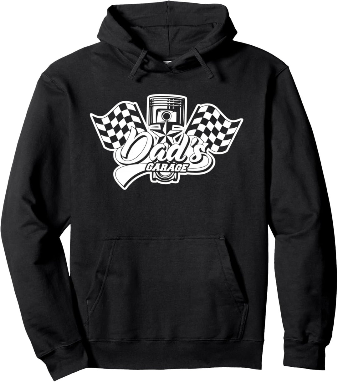 Cooles Dad's Garage Kolben Flaggen Design Supporter Pullover Hoodie