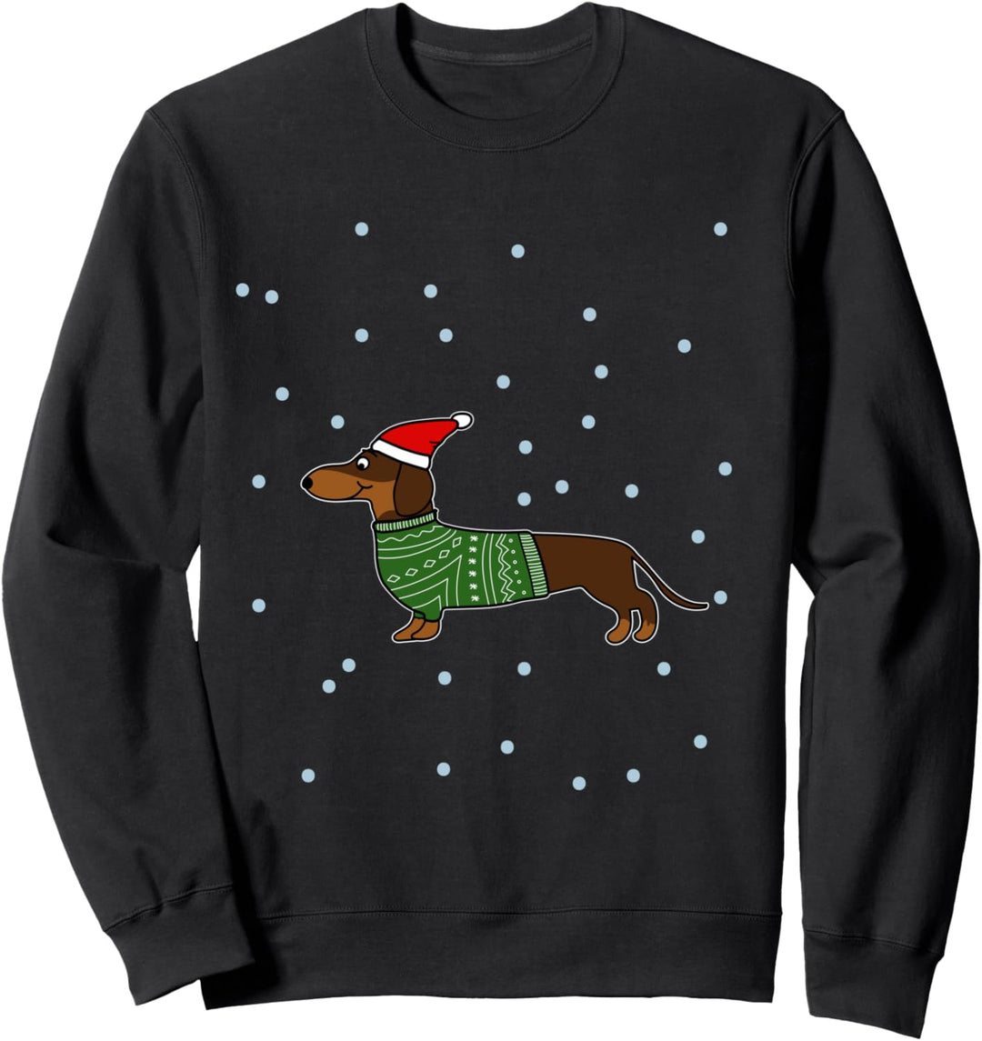 Dachshund Dackel Hund Weihnachten Sweatshirt