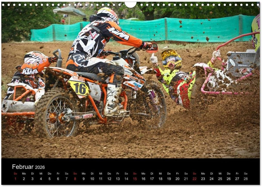 Motocross Kalender - Emotionen auf 2 Rädern (Wandkalender 2026 DIN A3 quer), CALVENDO Monatskalender